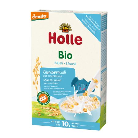 Kaszka junior musli corn flakes dla dzieci od 10. mies. Bio Holle 250g - sklepzdrowedziecko.pl