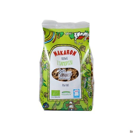 Makaron z samopszy razowy świderki raw food Bio babalscy 400 g - sklepzdrowedziecko.pl