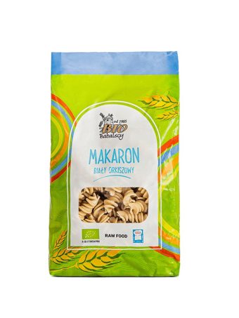 Makaron orkiszowy biały świderki raw food Bio Babalscy 400 g