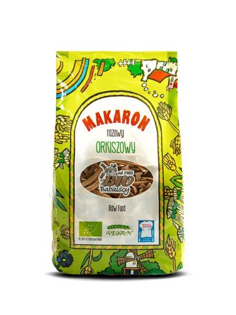 Makaron orkiszowy razowy nitka Raw Food Bio Babalscy 400 g