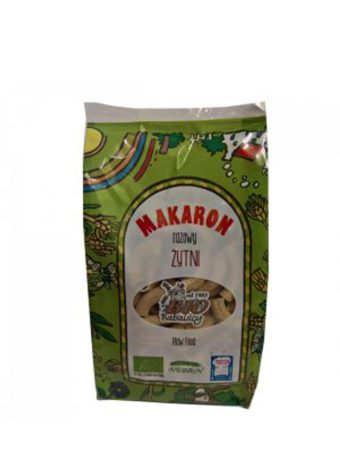 Makaron żytni razowy rurka eko Raw Food Bio Babalscy 400 g