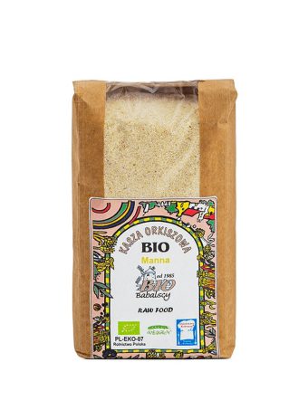 Kasza orkiszowa manna bio raw food Babalscy 500 g