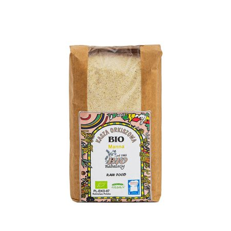 kaszka orkiszowa manna bio raw food babalscy 500 g - sklepzdrowedziecko.pl