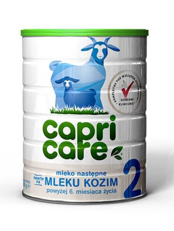 Capricare 2 mleko kozie następne dla niemowląt po 6 mies. życia 400 g – sklepzdrowedziecko.pl