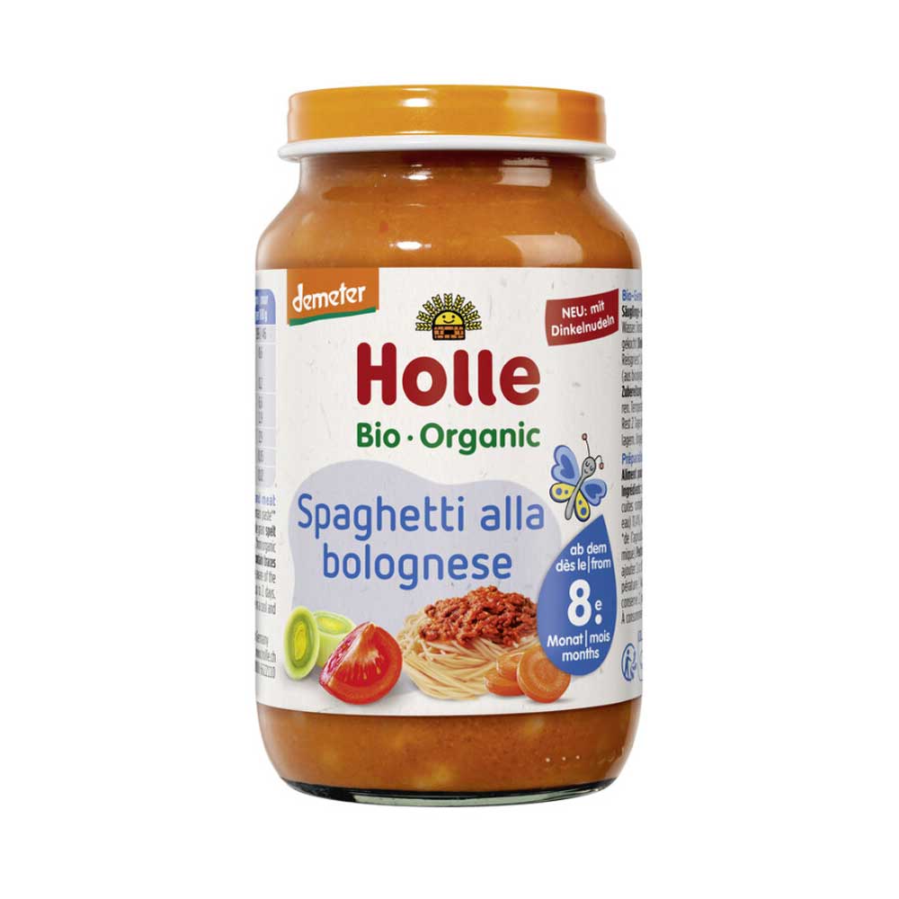 danie dla niemowląt od 8. mies. spaghetti bolognese bio holle 220g sklepzdrowedziecko.pl