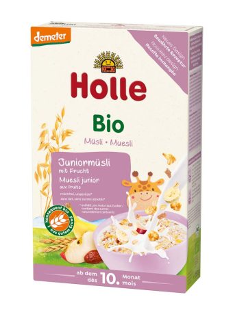 kaszka junior musli wielozbożowe z owocami od 10. mies. bio holle 250g - sklepzdrowedziecko.pl