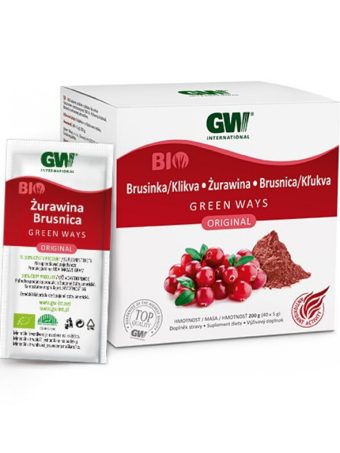 Żurawina owoc w proszku saszetki bio Green Ways 200 g (40×5 g)