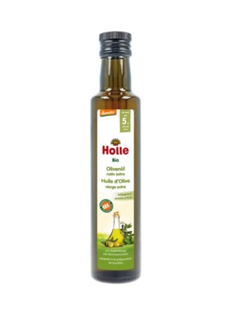 oliwa z oliwek eko dla dzieci od 5. mies. bio holle 250 ml - sklepzdrowedziecko.pl