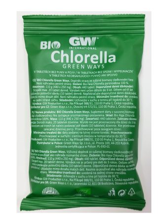 Chlorella pyrenoidosa sorokiniana tabletki Bio Green Ways 110 g