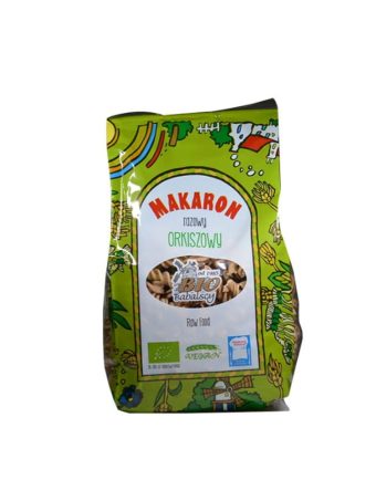 Makaron orkiszowy razowy świderki Raw Food Bio Babalscy 400 g – sklepzdrowedziecko.pl